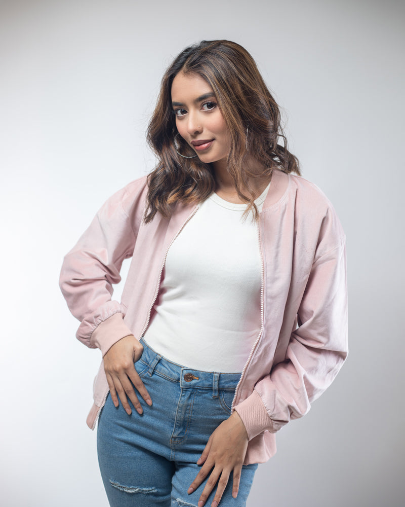 Velvet Bomber Jacket