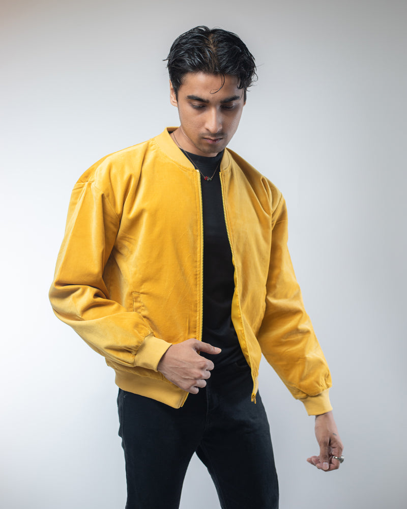 Velvet Bomber Jacket