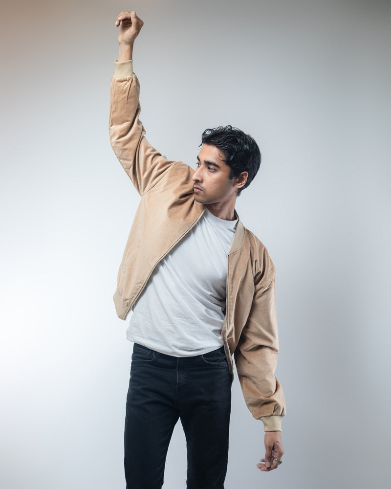 Velvet Bomber Jacket