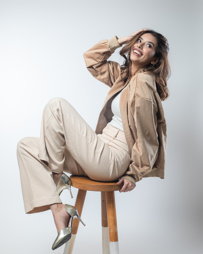 Velvet Bomber Jacket