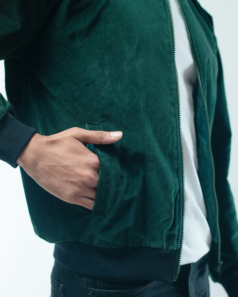 Velvet Bomber Jacket
