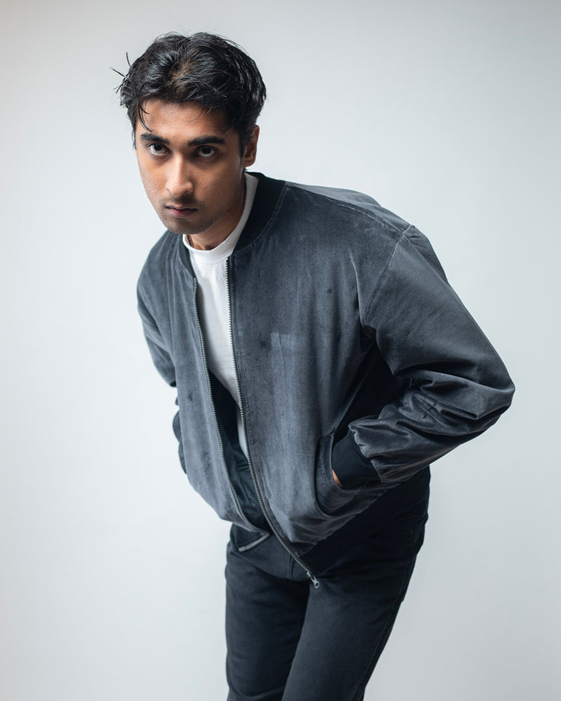 Velvet Bomber Jacket