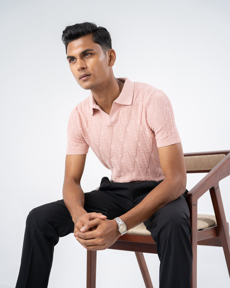 Diamond Knit Polo