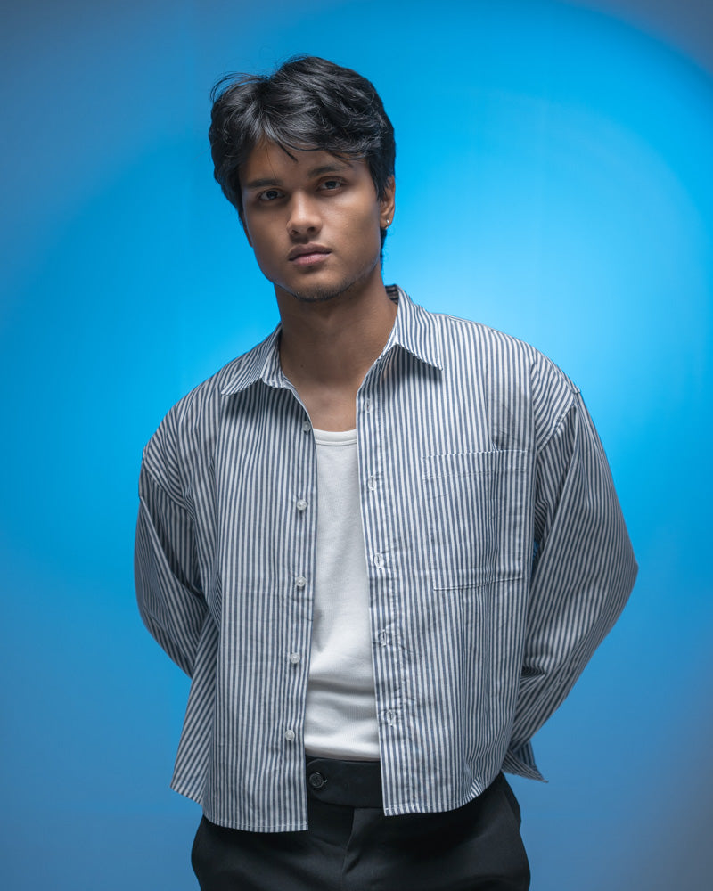 Oversized Cropped Shirt