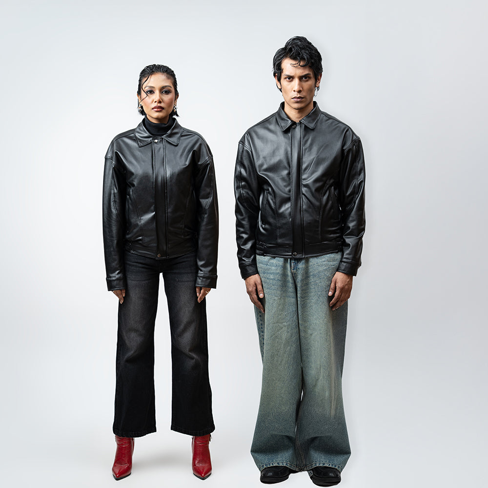 Classic Faux Leather Jacket