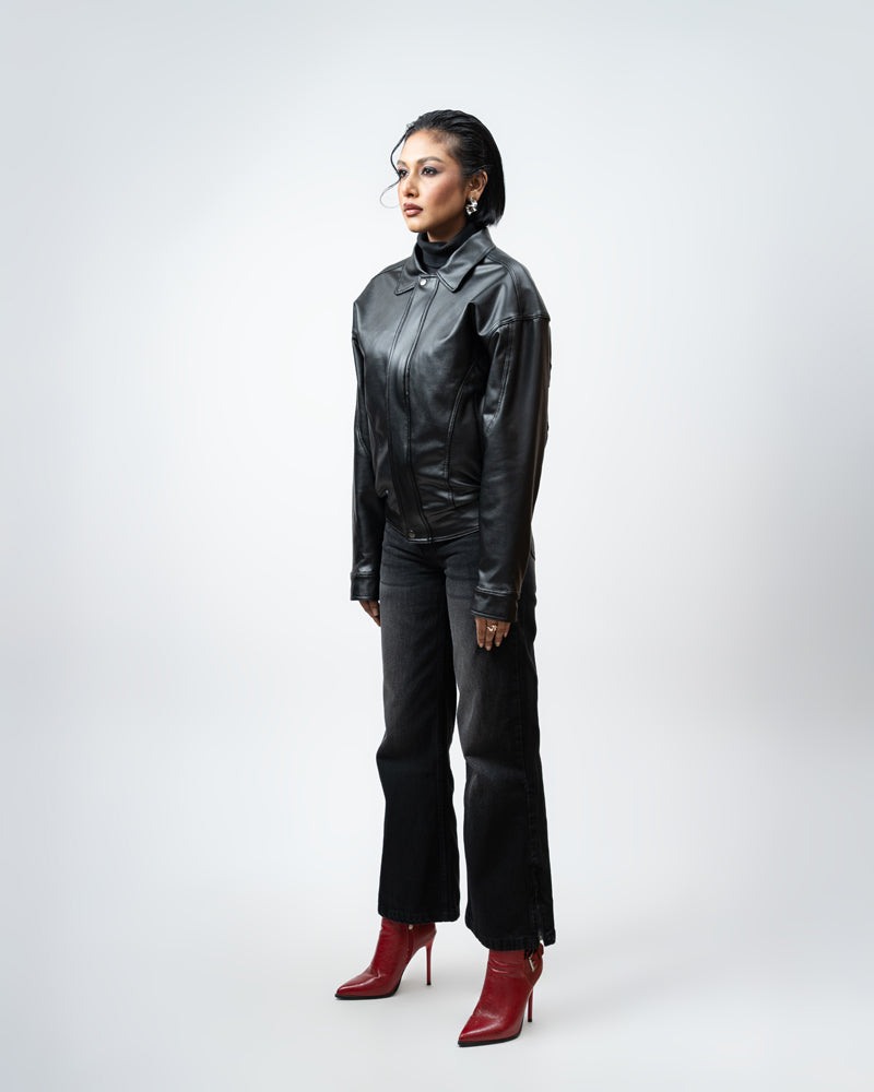 Classic Faux Leather Jacket