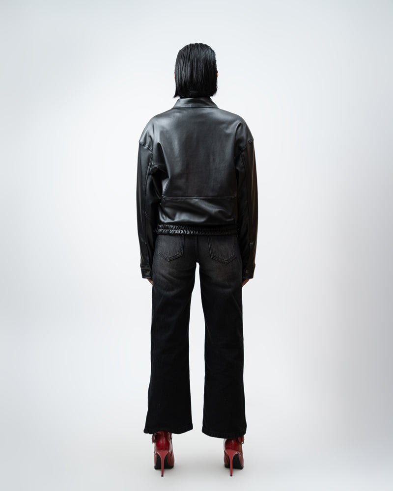 Classic Faux Leather Jacket