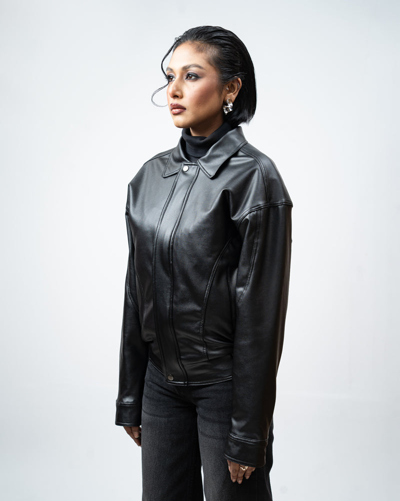 Classic Faux Leather Jacket