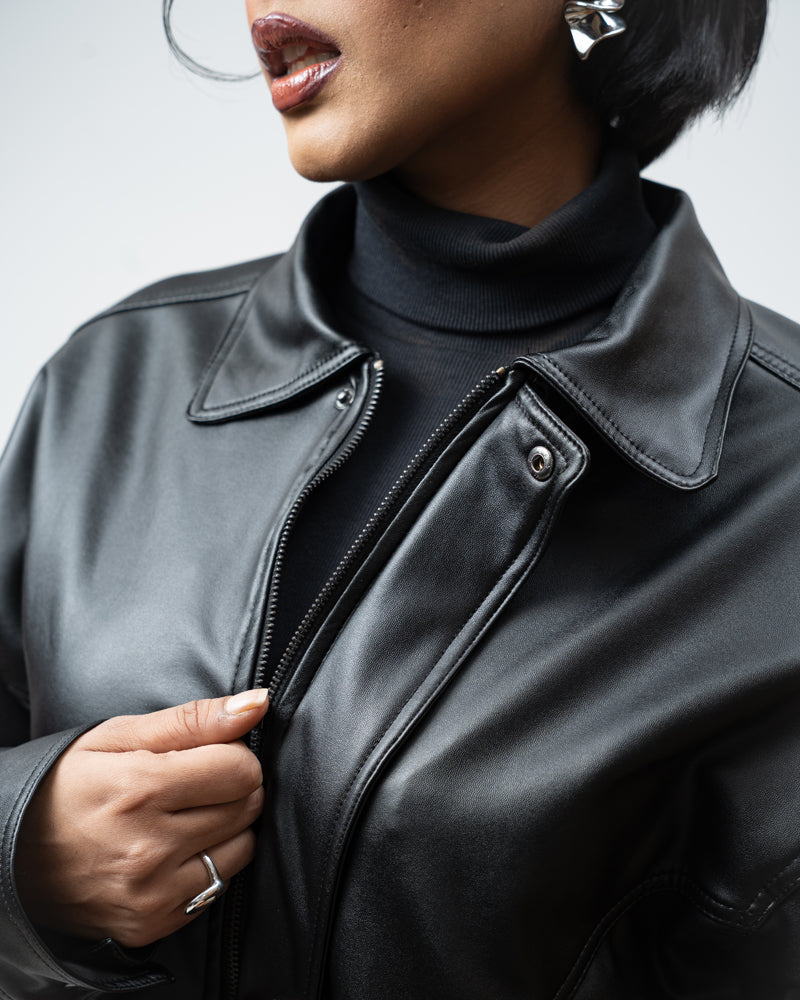 Classic Faux Leather Jacket