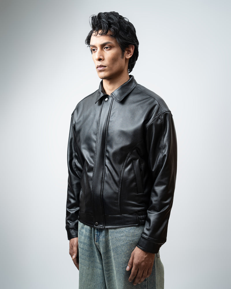 Classic Faux Leather Jacket