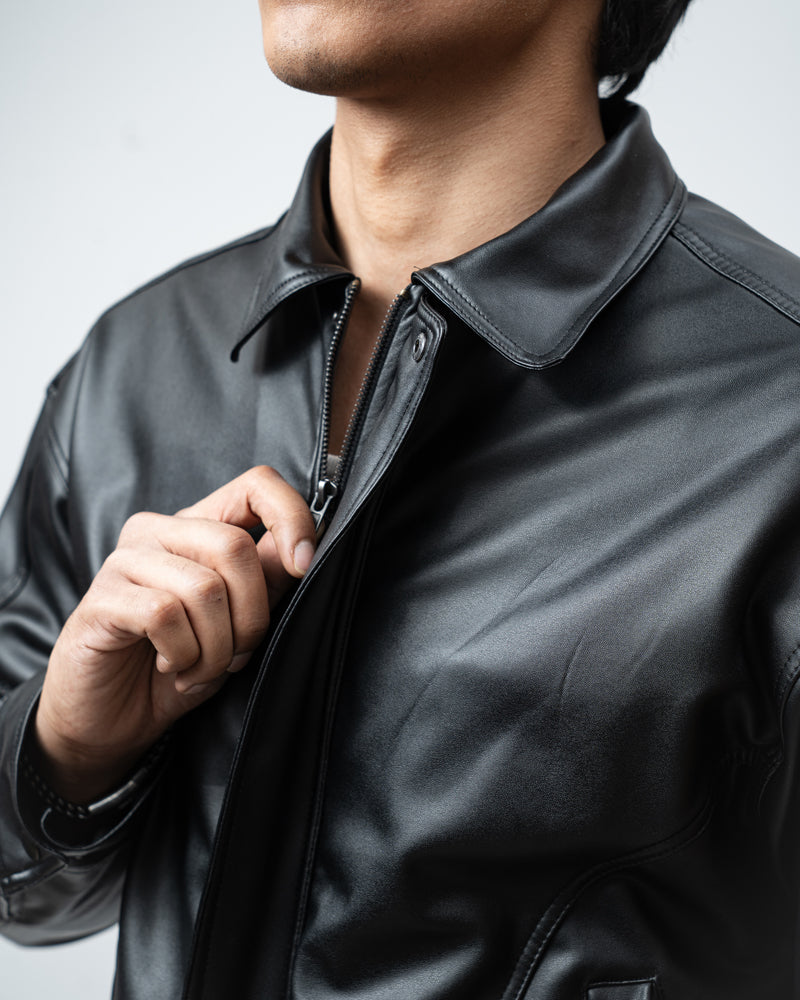 Classic Faux Leather Jacket