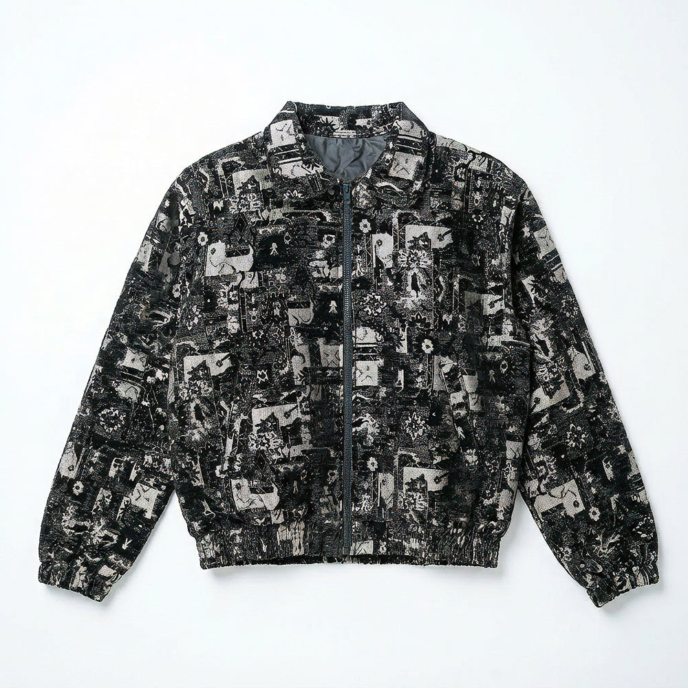 Textured Bomber Jacket