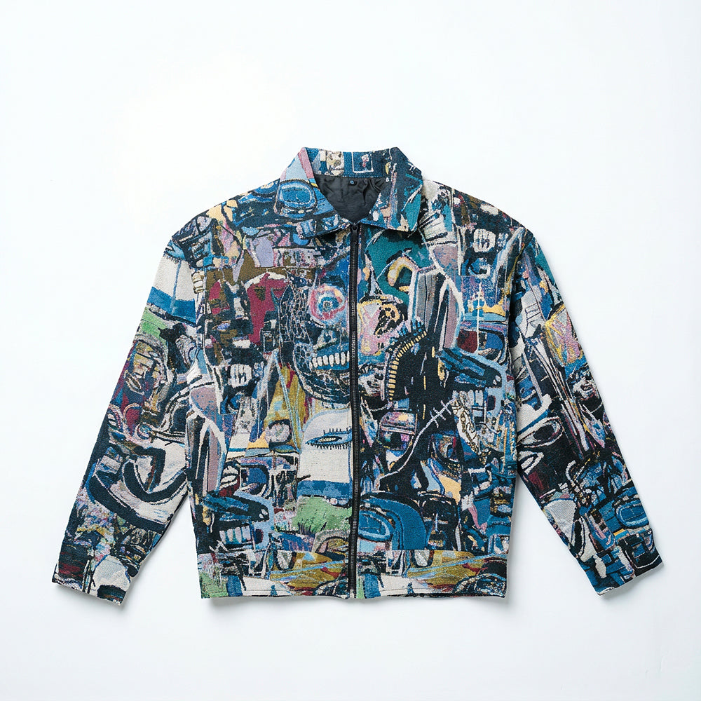 Graffiti Textured Jacket